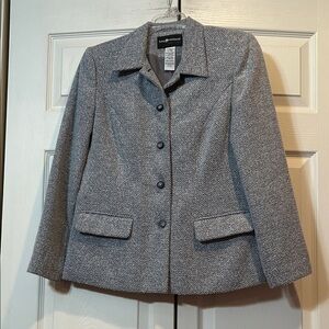 Sag Harbor 6P - Women's Textured Gray Blazer